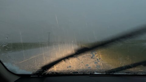 Hail storm near Sylvan lake