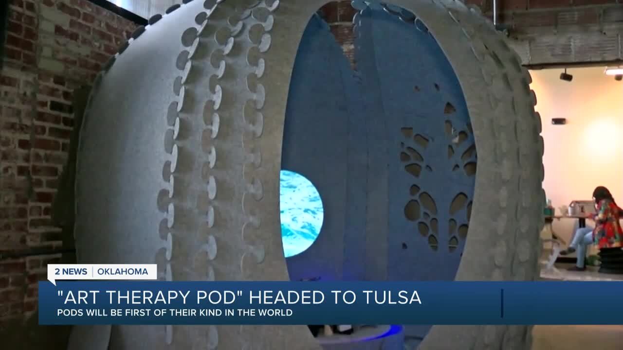 World’s first art therapy pod being installed in west Tulsa