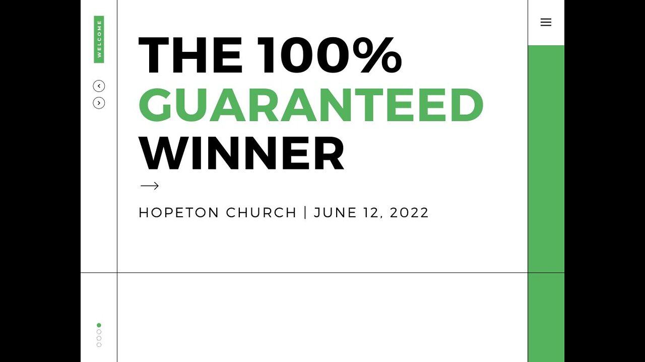 The 100% Guaranteed Winner- Part 2