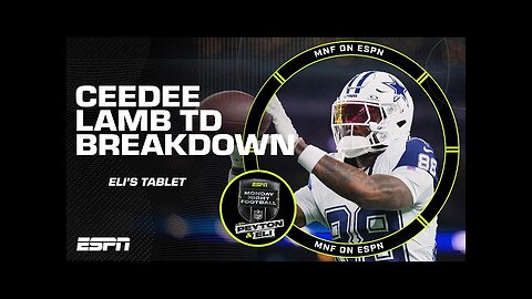 Eli's Tablet 👀 Breakdown of Ceedee Lamb's TD on 4th down vs. the Bengals | ManningCast