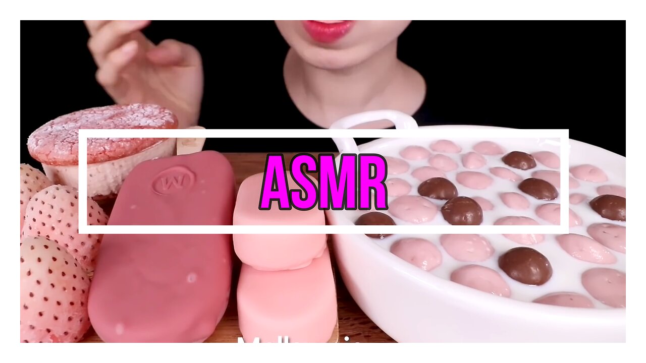 ASMR MUKBANGxDESSERTS, FROZEN FRUITS, MAGNUM, CHOCOLATE, MALTESERS, AND EATING SOUNDS