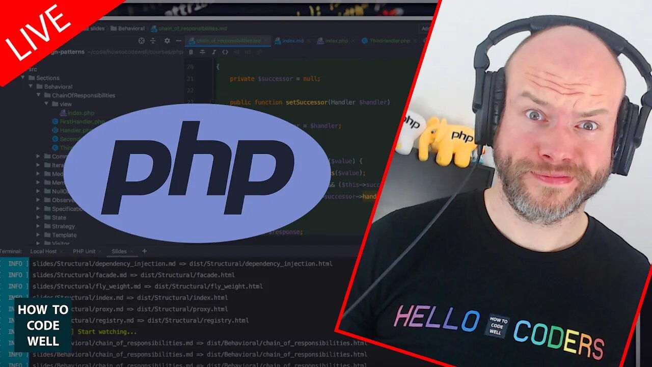 PHP Design Patterns | Demonstration of the Chain of Responsibility + Part 1