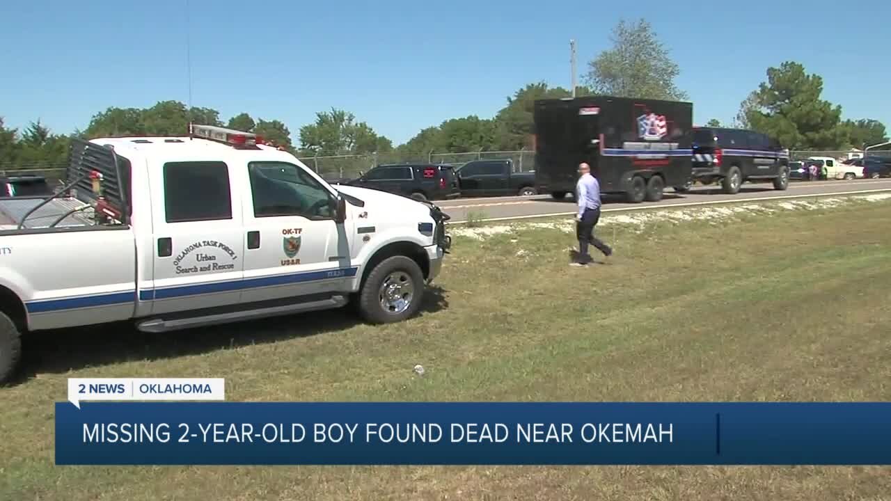 Missing 2-year-old boy found dead near Okemah