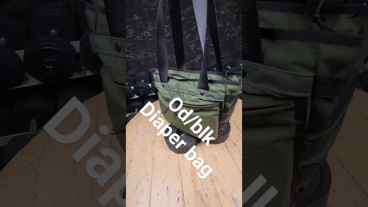 How's your diaper bag?Send email to discuss your very own build. We make most colors and camo.