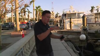 Fort Myers Yacht Basin after Hurricane Ian