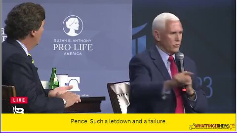 Pence. Such a letdown and a failure.