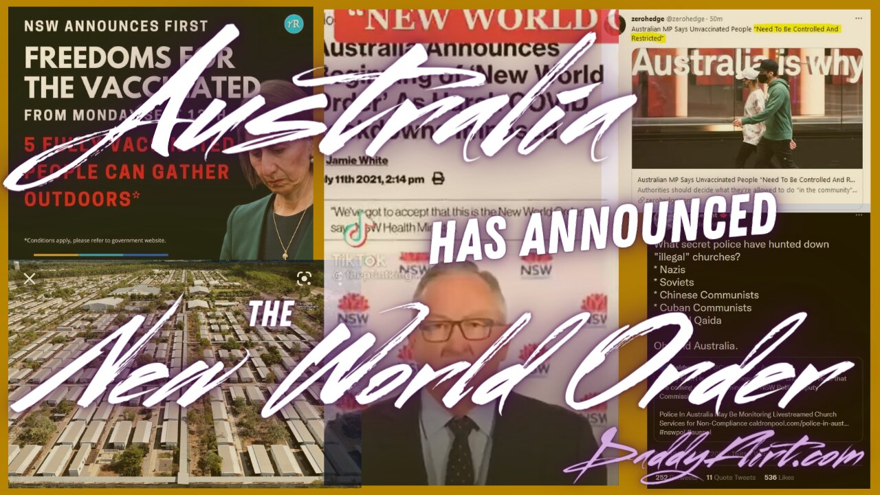 Australia Has Announced The New World Order