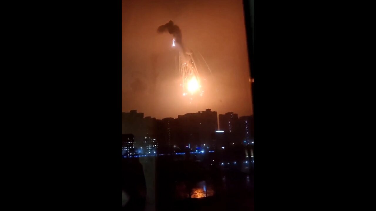 Russian Jet Or Drone Shot Down By Ukraine Armed Forces Near Kiev
