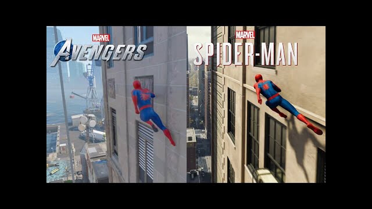 Spider-man Mechanics Comparison | Marvel's Avengers Game And Spiderman 2018 Game