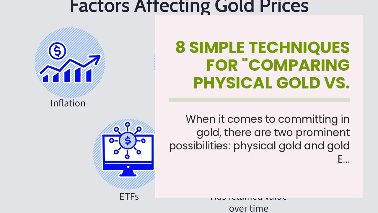 8 Simple Techniques For "Comparing physical gold vs. gold ETFs for investing purposes"