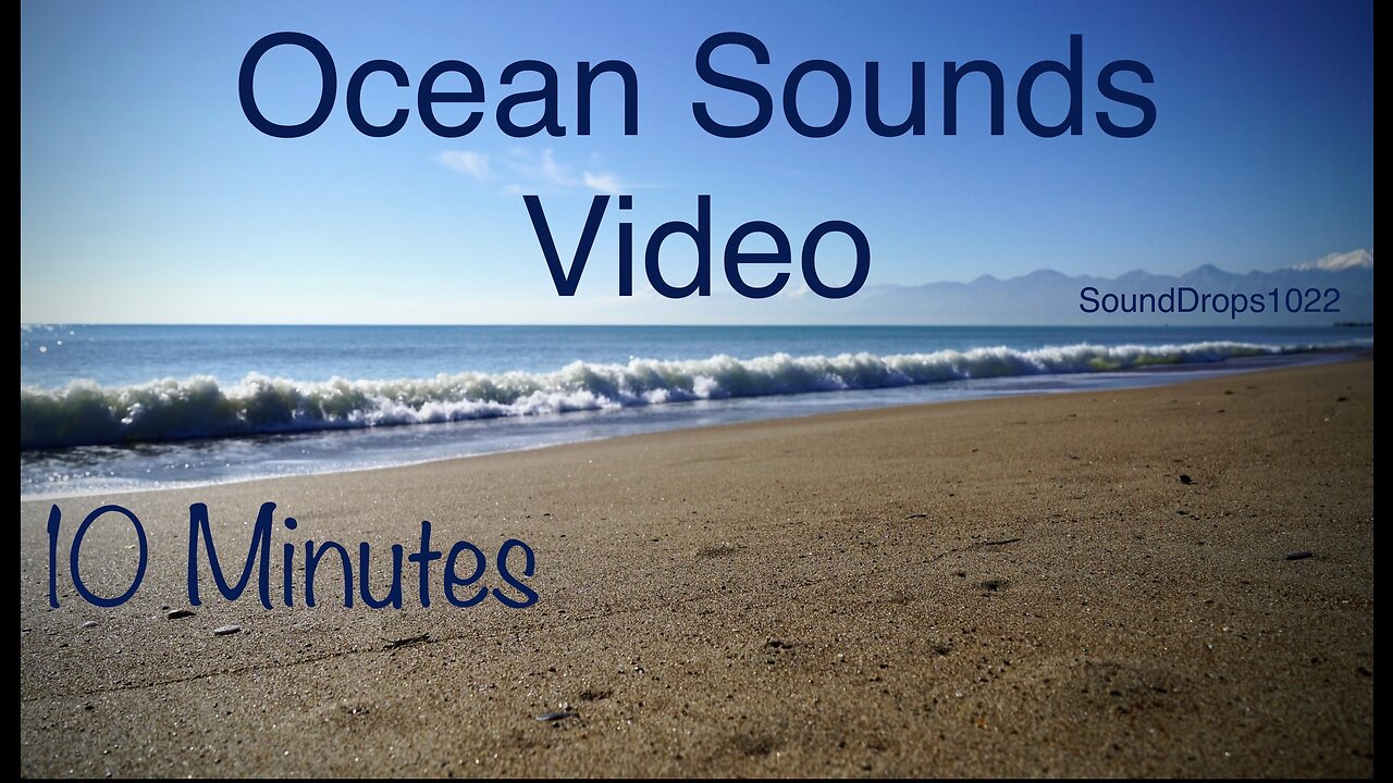 Peaceful And Relaxing 5 Minutes Of Ocean Sounds