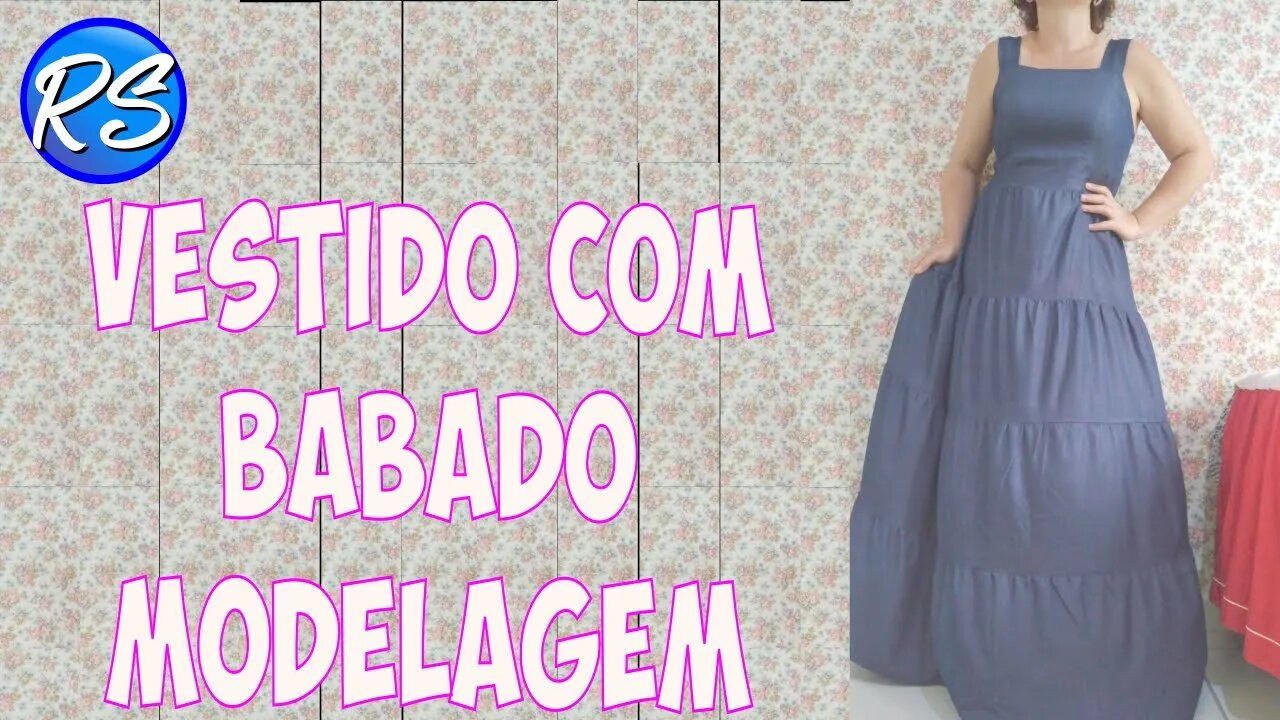 Fazendo um Vestido com Babados (Modelagem) EP 167