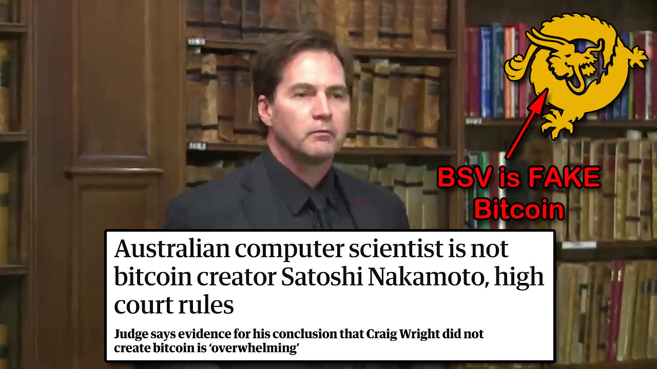 IRONY: Craig Wright (Fake Satoshi), Pre-Trial, Explaining the Penalties for Perjury 👨‍⚖️🪙