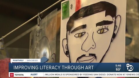Improving literacy through art