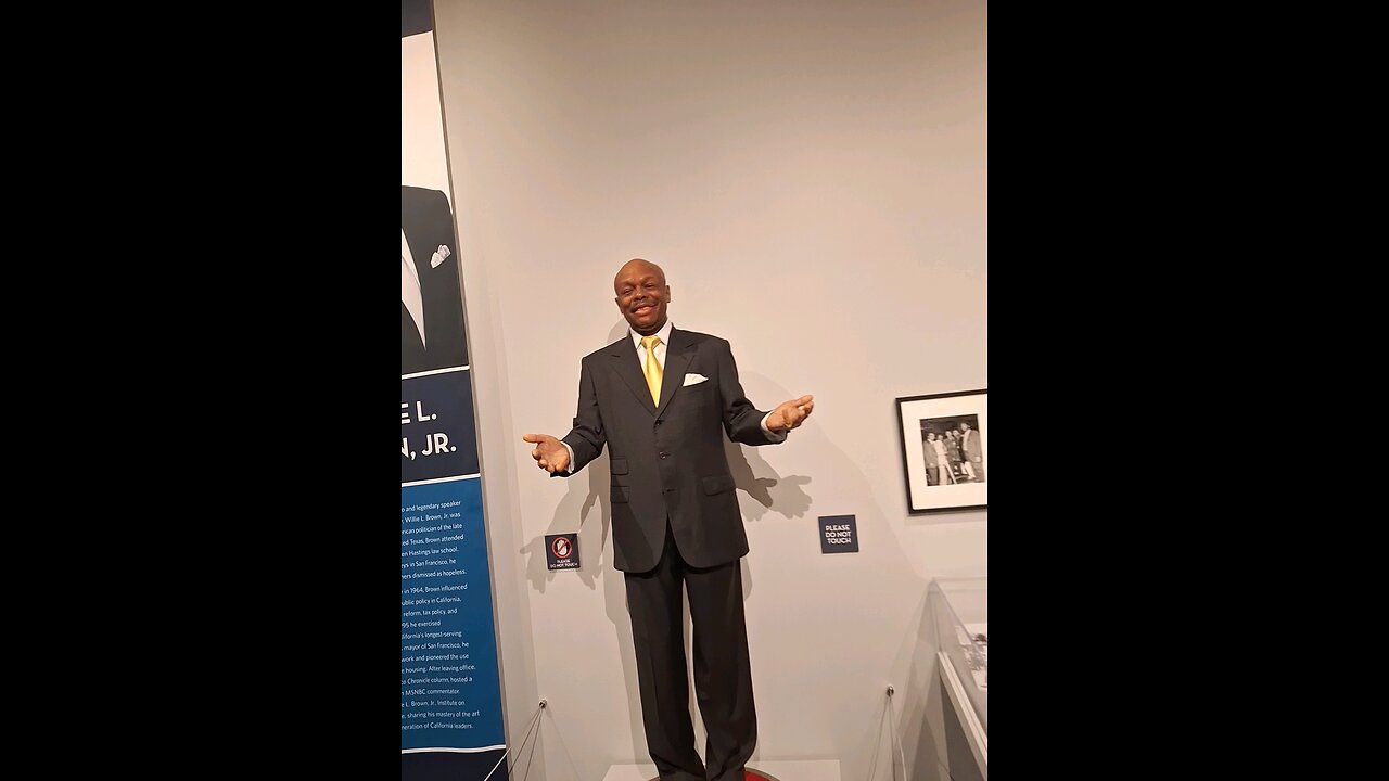 Willie Brown Jr - Wax Figure Exhibit - California Museum