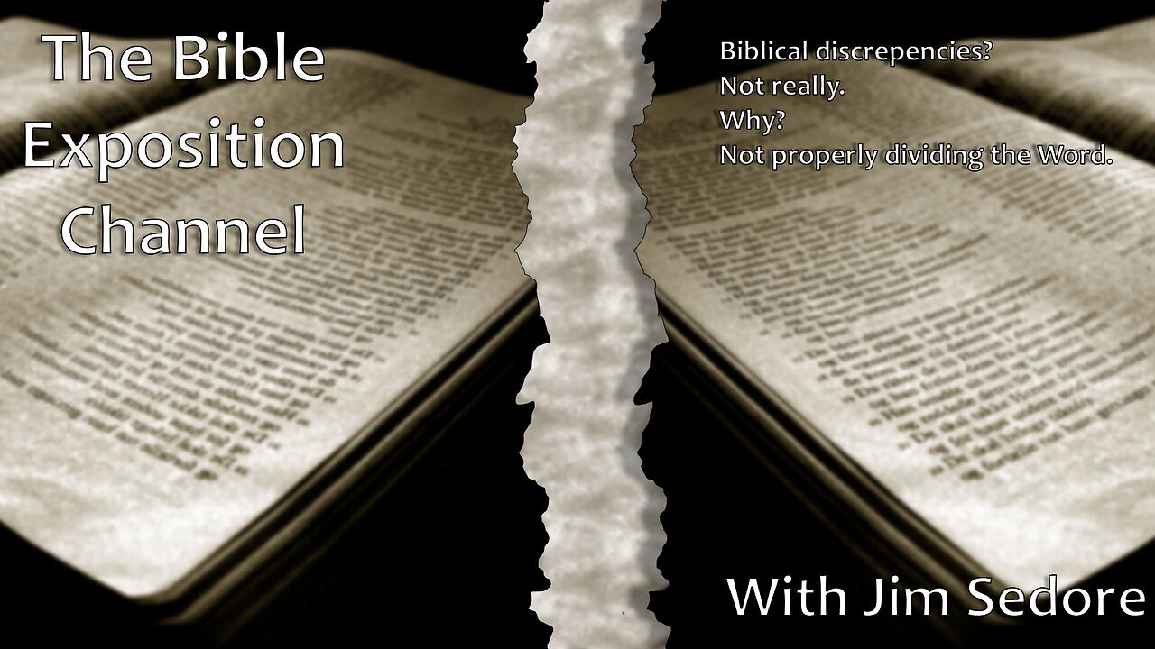 Biblical discrepencies? Not really. Why? Not properly dividing the Word.