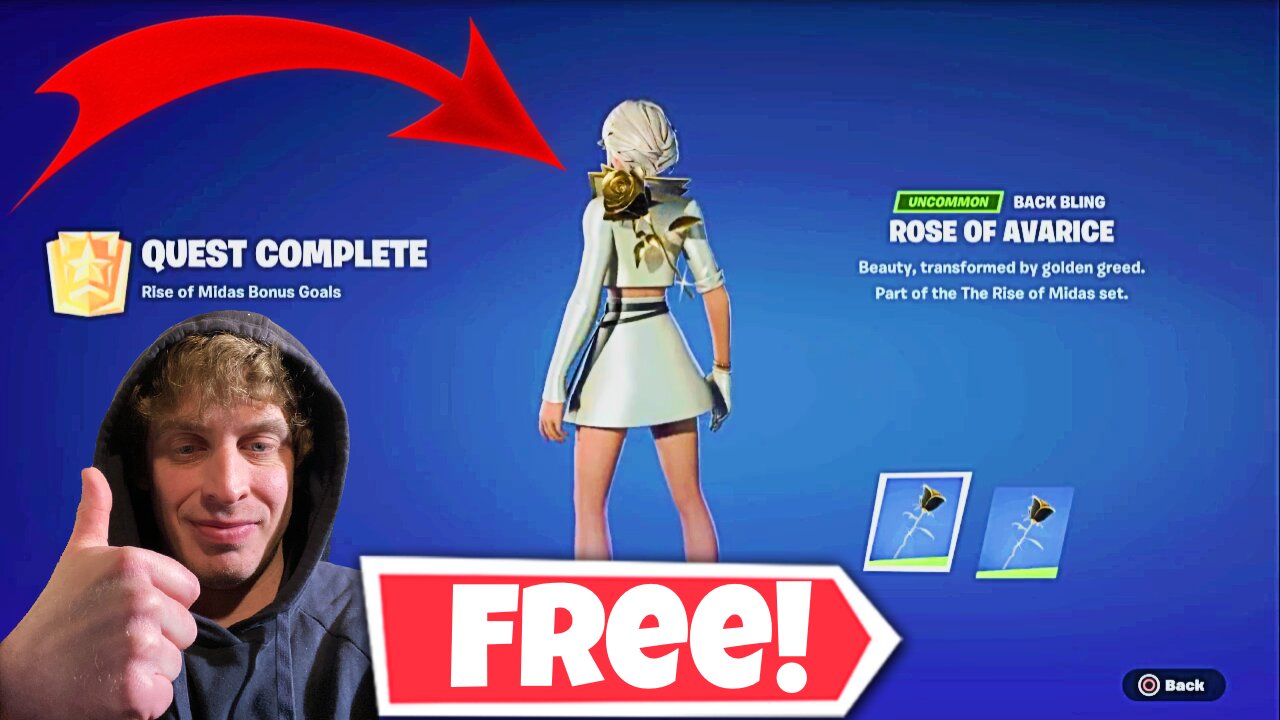 How To Get Rose Of AvaRice BackBling! #fortnite #gaming #epicgames #fortnitebr #fortniteclips #lofi