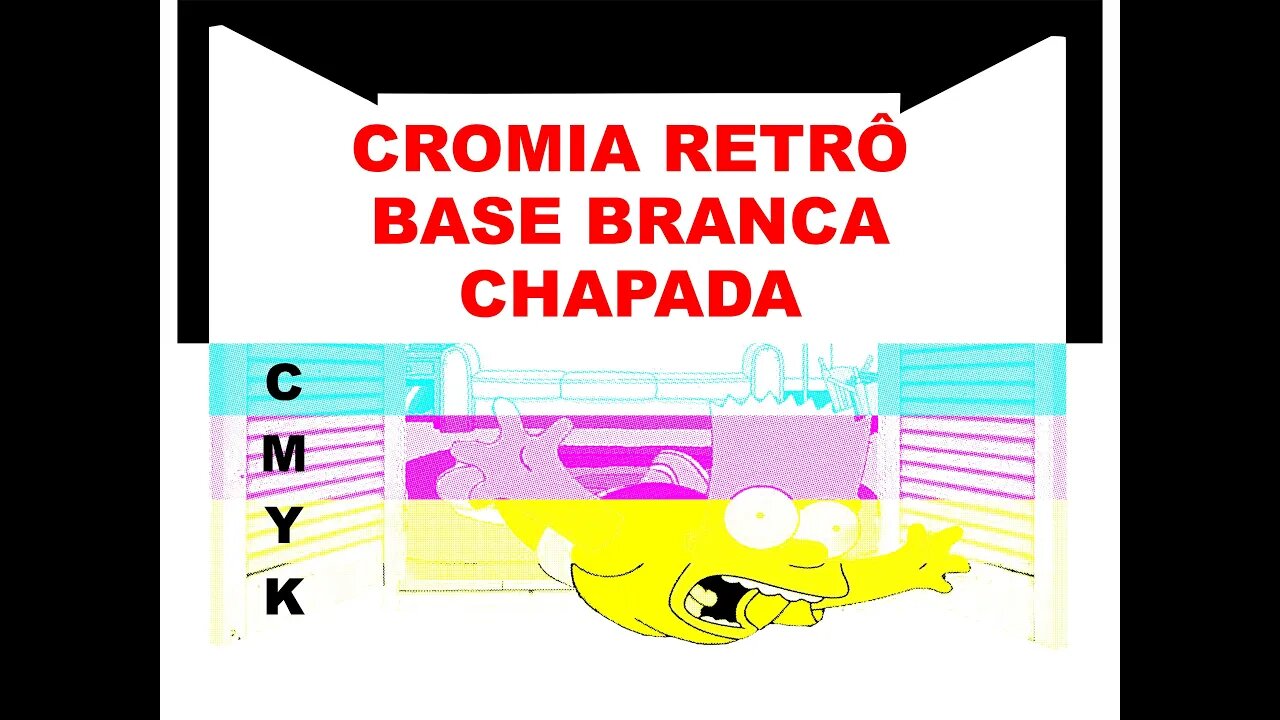 Cromia retrô base branca chapada