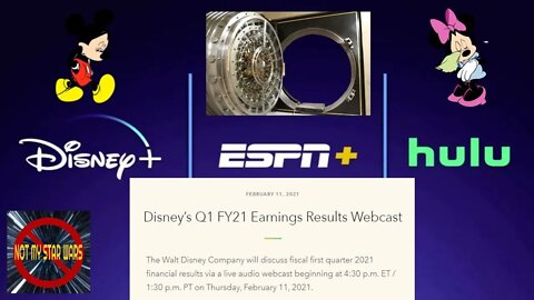 Disney's 1st Quarter 2021 Financial Earnings Report - Not My STAR WARS Live Reaction