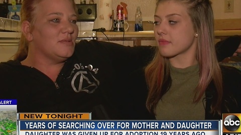 Mother and daughter reunited after finding each other on social media