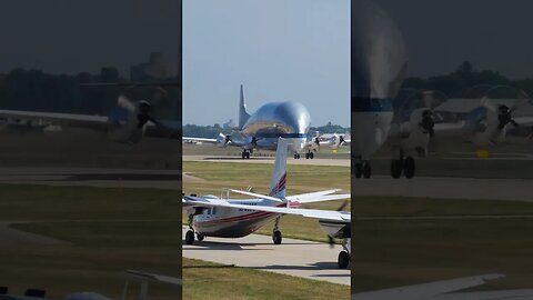 super guppy departs oshkosh 2023