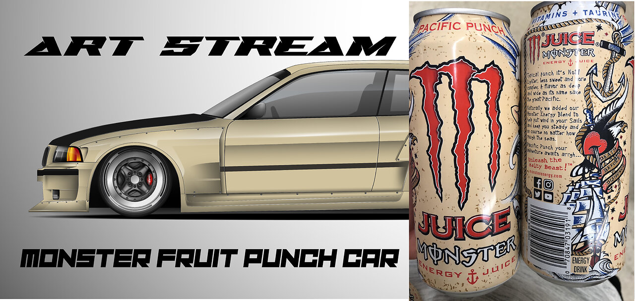 Art Stream - Monster Fruit Punch Car