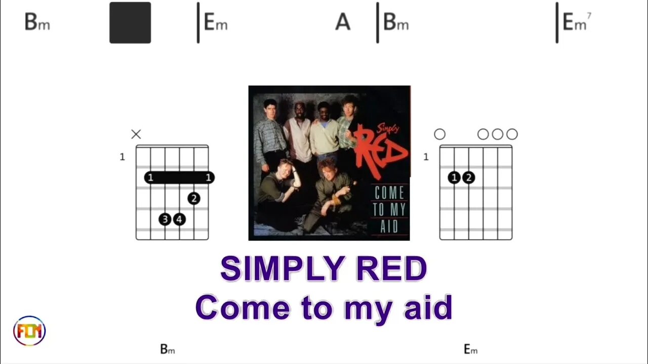 SIMPLY RED - Come to my aid - (Chords & Lyrics like a Karaoke) HD