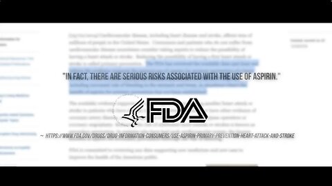 The Shocking Truth About Aspirin..