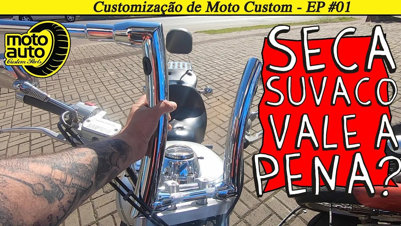 Customização de MOTOS CUSTOM: Drag Star 650 com guidão SECA SUVACO vale a PENA? EP #01