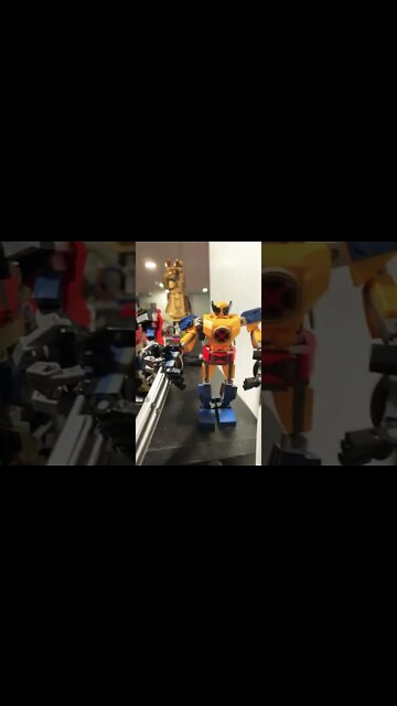 Lego Ironman Thor and Wolverine mech armor