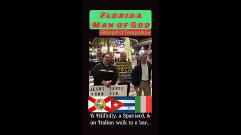 A Hillbilly, a Spaniard, & an Italian Walk to a Bar... TO SHARE JESUS ON CHRISTMAS?