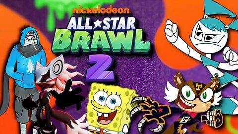 Grey vs Reptile in Nick All Star Brawl 2 (DDD 5 Reaveal at 10 EST)