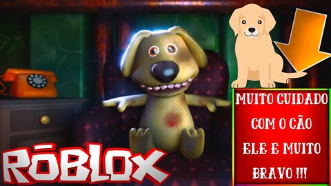 Roblox - Escapamos do cachorro malvado no Roblox - Dog Obby (Horror)