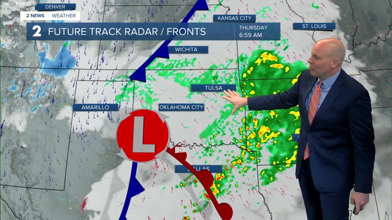 Shower chances increase into Thanksgiving