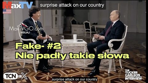 Putin o Ukrainie i Max Kolonko on the word Ukraina - U-kraia -na skraju- on the outskirts of Poland