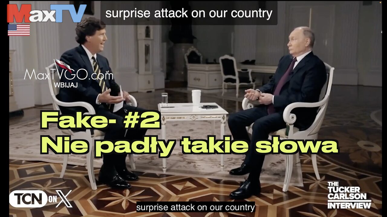 Putin o Ukrainie i Max Kolonko on the word Ukraina - U-kraia -na skraju- on the outskirts of Poland