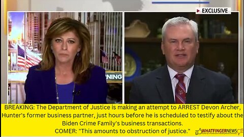 BREAKING: The Department of Justice is making an attempt to ARREST Devon Archer