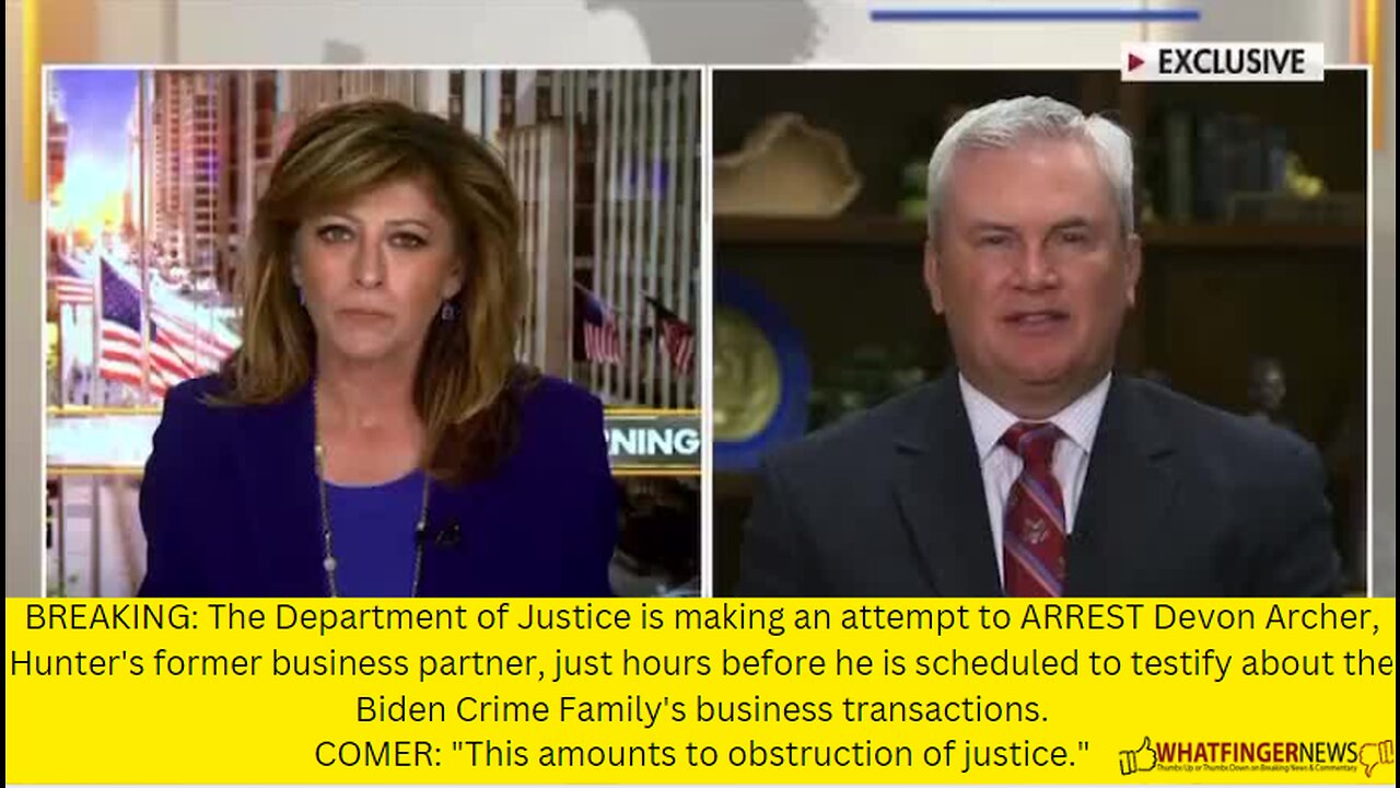 BREAKING: The Department of Justice is making an attempt to ARREST Devon Archer