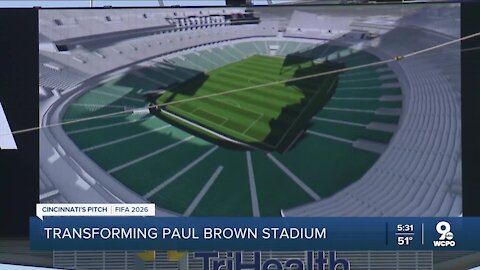 How would Paul Brown Stadium transform for a World Cup game?