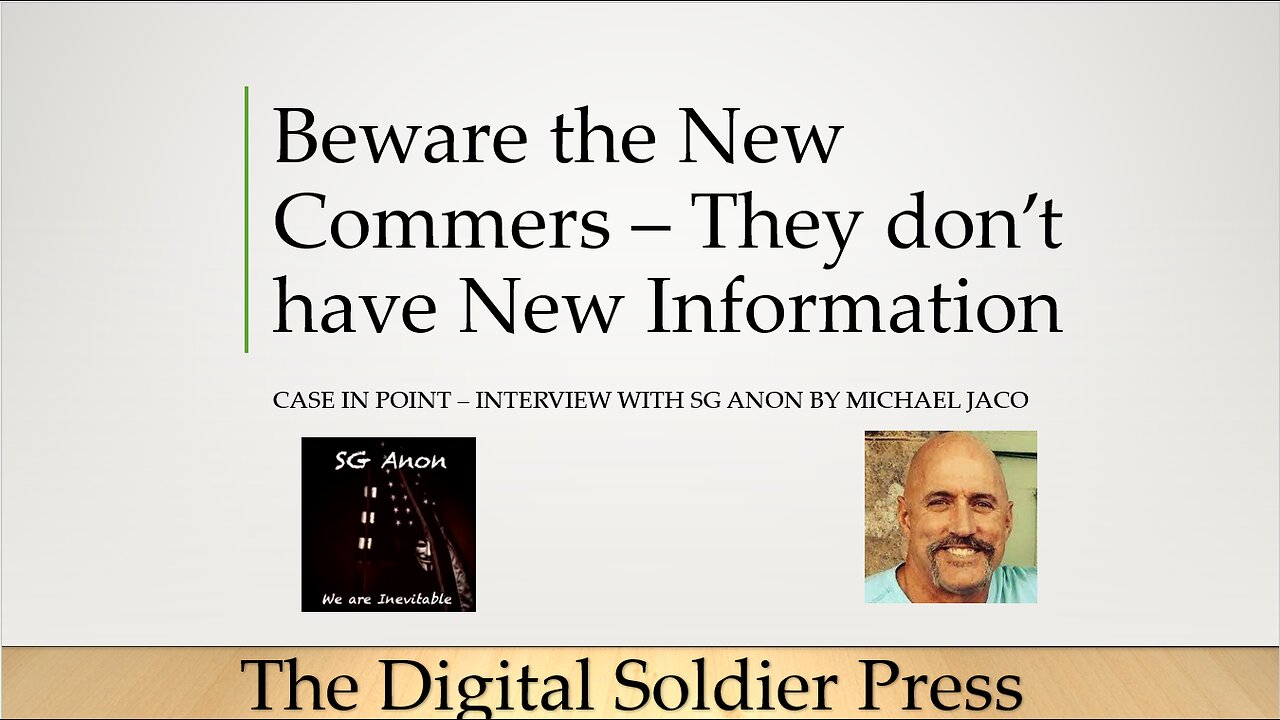 Beware the New Commers