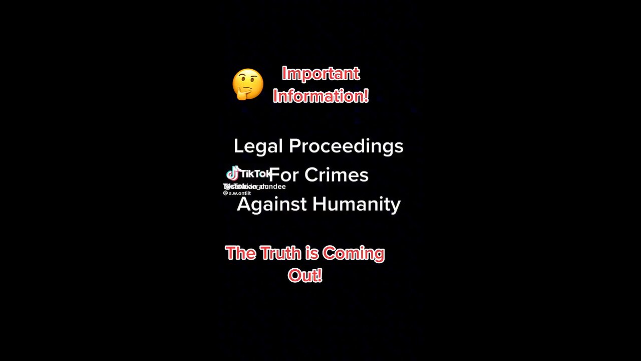 Legal Proceedings Crimes against Humanity