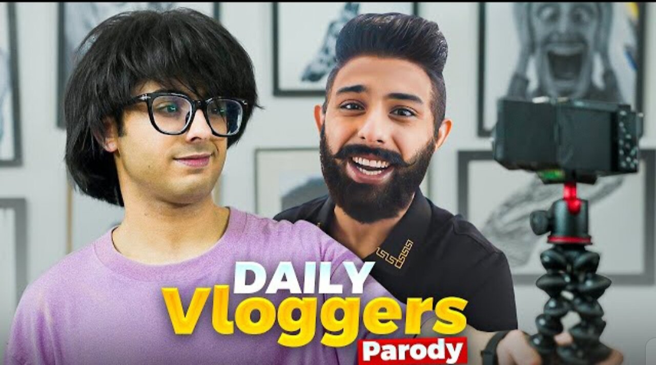 Daily vlogger parody || carry minati funny video || carry minati