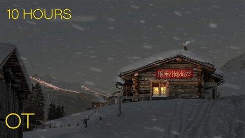 BLIZZARD IN PARSENN | Howling wind and blowing snow for Relaxing | Studying | Sleep| Winter Ambience