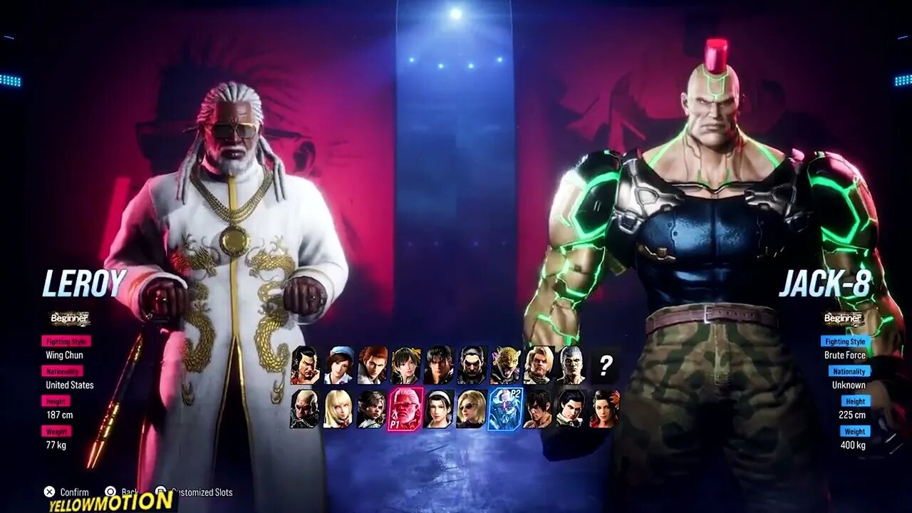 TEKKEN 8 CBT | Leroy Smith & JACK-8 Character Select Outfit Presets - First Look!