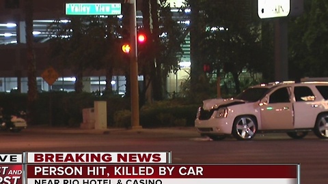 Pedestrian killed near the Rio hotel-casino