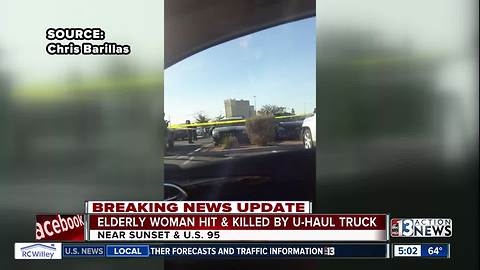 UPDATE: Arrest made after elderly woman hit by U-Haul truck