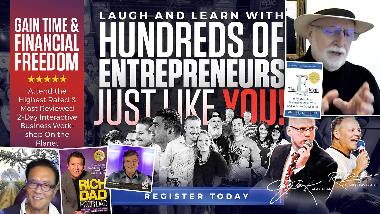 Robert Kiyosaki | Who Bought the FIRST Copy of Rich Dad Poor Dad? Kiyosaki, Michael Gerber (E-Myth) & Clay Clark Interview + "Clay Has Helped Us to Make Us New Logos, Scripts for Phones, Scripts for Emails, Text Messages." - Ryan Wimpey