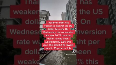 Thailand Baht is weak against USD #india #thailand #bangkok #travel #currency