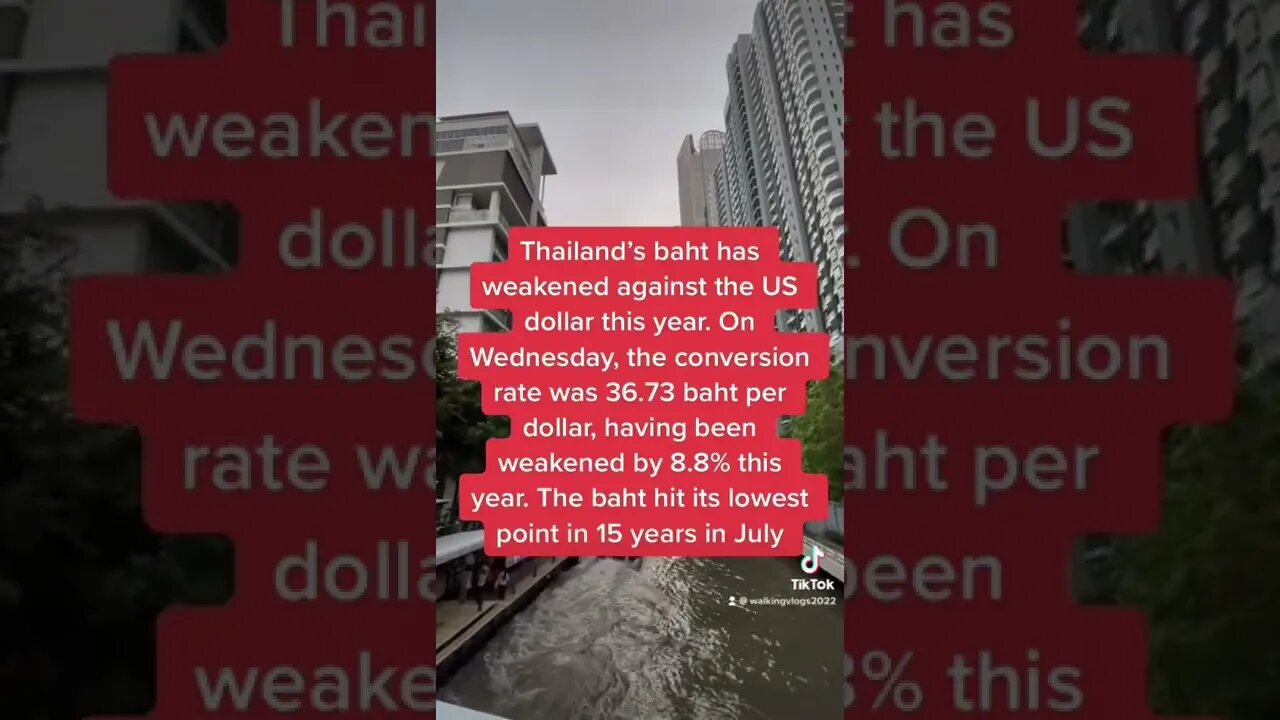 Thailand Baht is weak against USD #india #thailand #bangkok #travel #currency