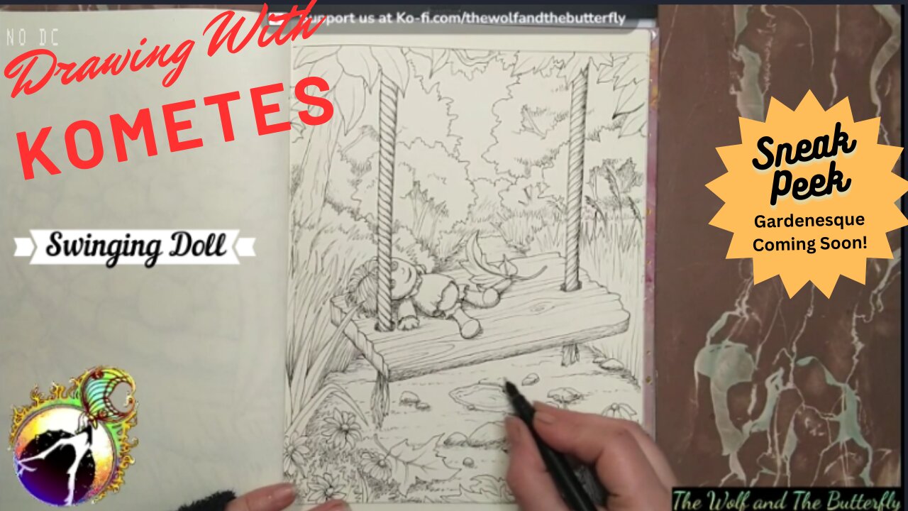Watch Me Bring This Garden Doll to Life: A Sneak Peek Into My Upcoming Coloring Book!